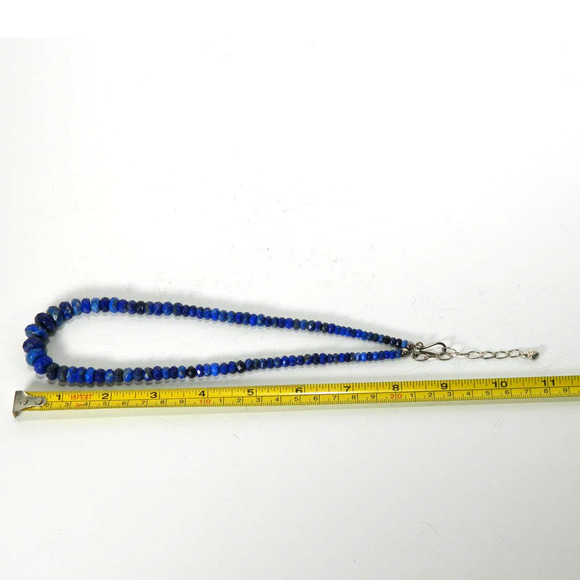 Jay King Graduated Lapis Faceted Beads 925 Necklace Mine Finds - Picture 7 of 9